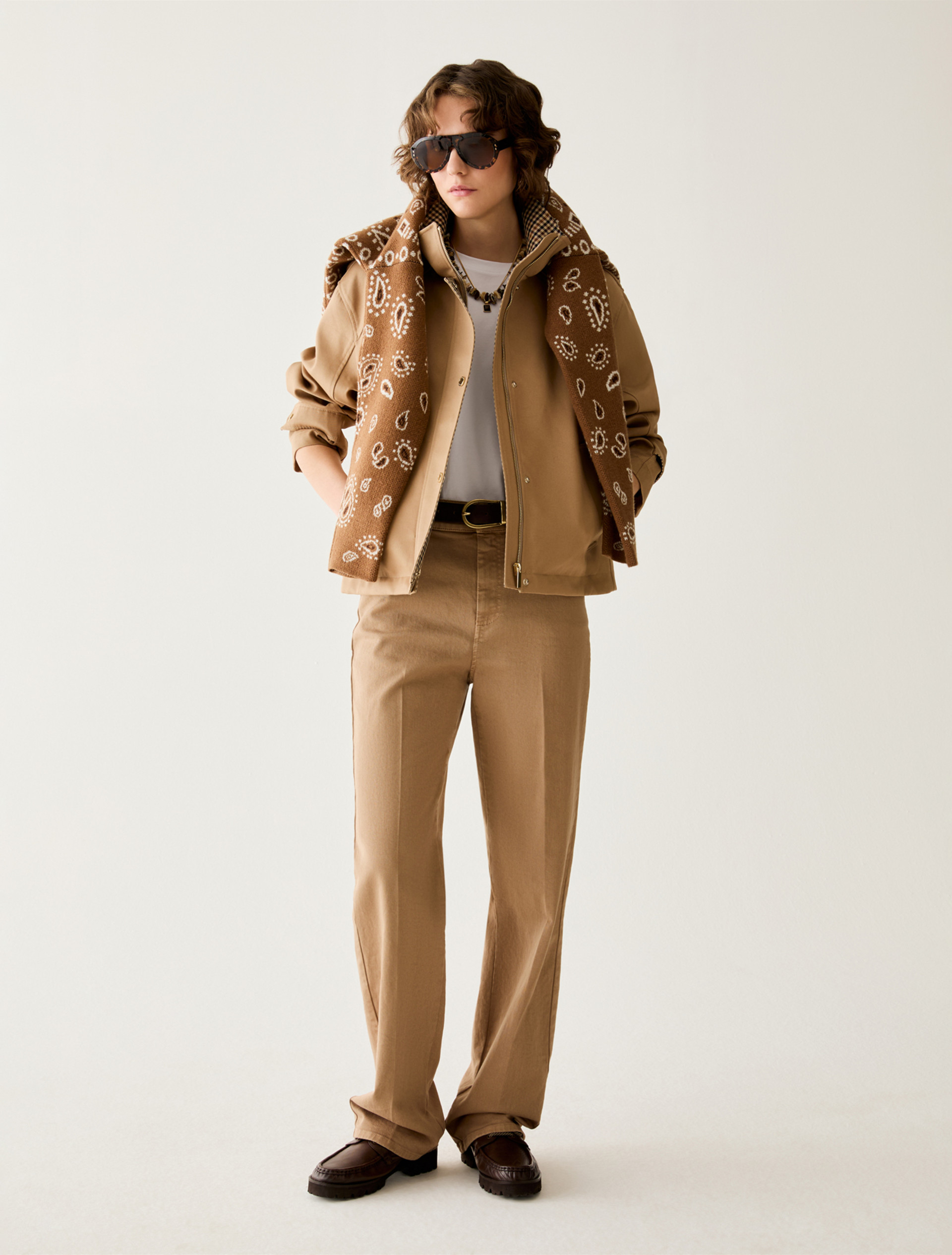 Water-repellent cotton jacket - CAMEL - Pennyblack - 5