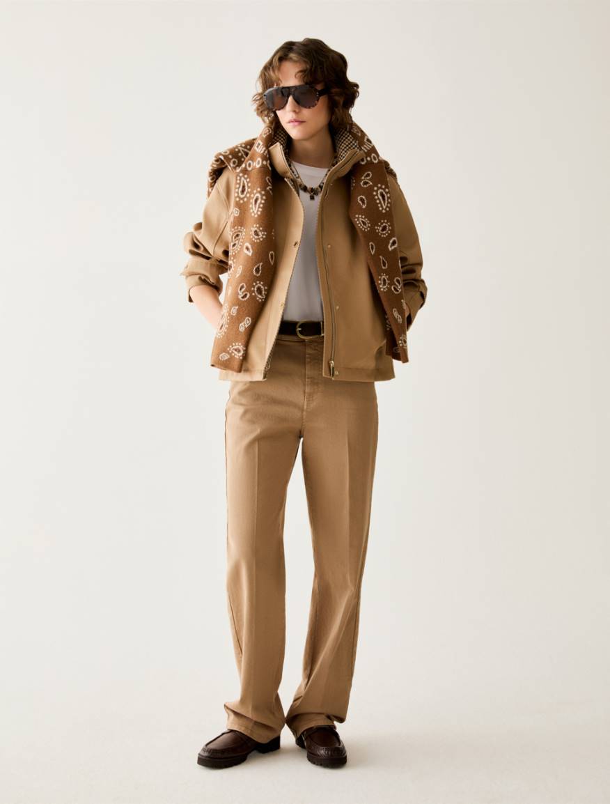 Water-repellent cotton jacket - CAMEL - Pennyblack - 5