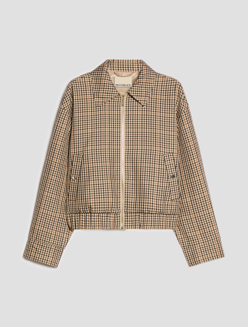 Gingham bomber jacket - Pennyblack - 8