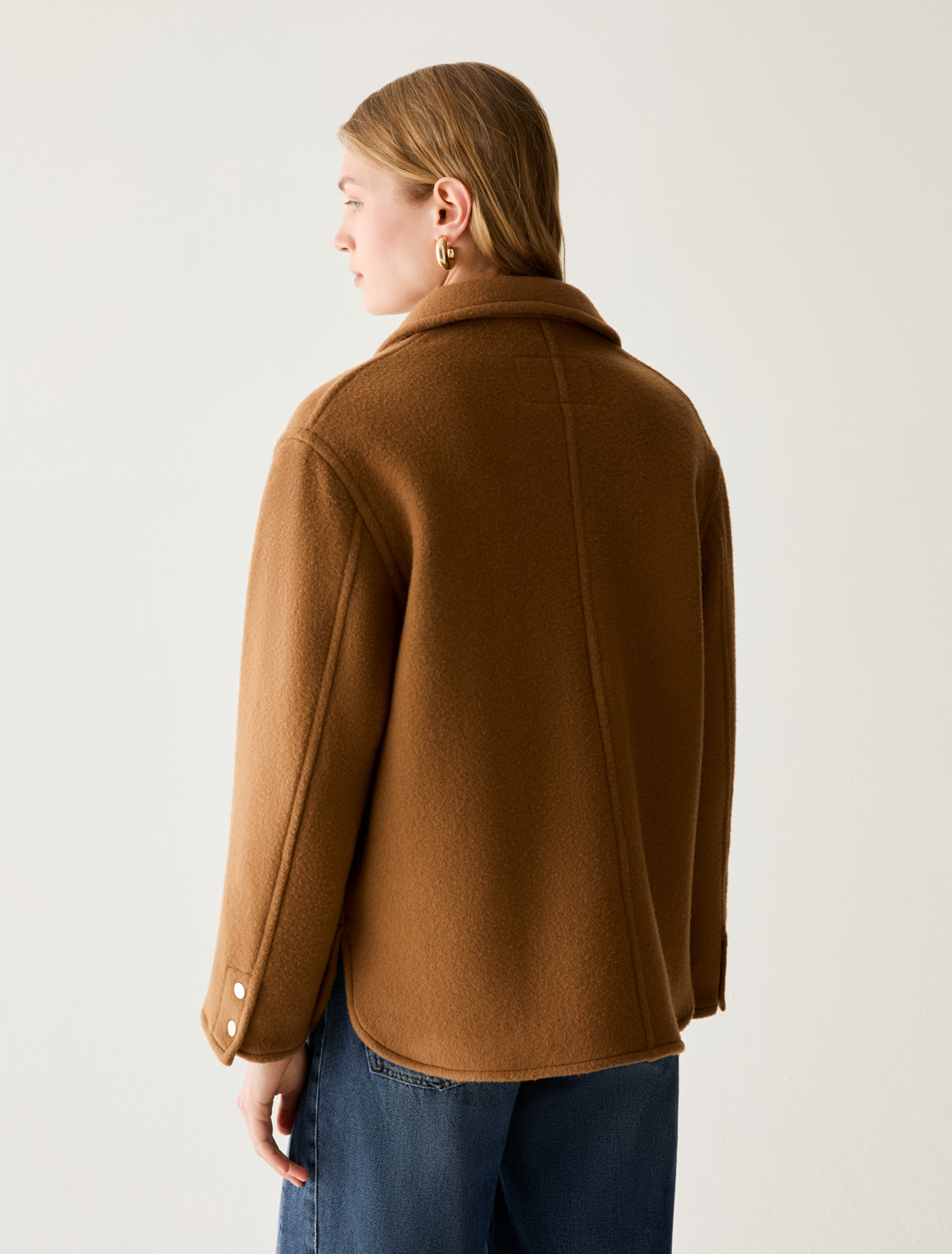 Giacca camicia in velour - TABACCO - Pennyblack - 3