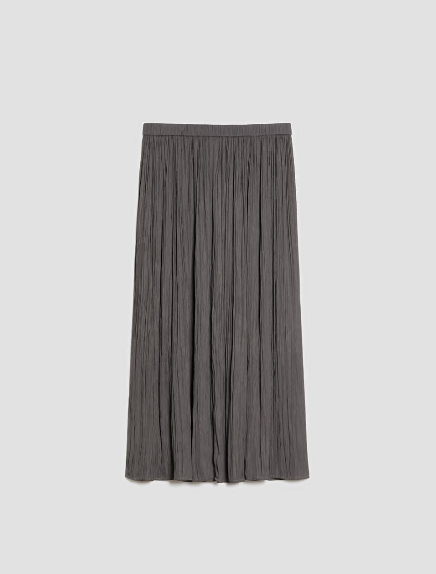 Crinkle satin midi skirt - PEWTER - Pennyblack - 2
