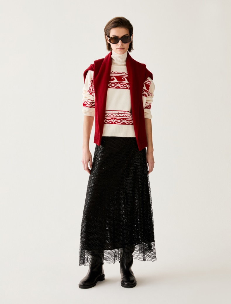 Sequinned mesh skirt - Pennyblack - 5