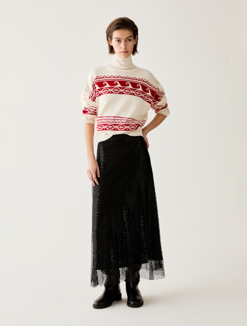 Sequinned mesh skirt - Pennyblack