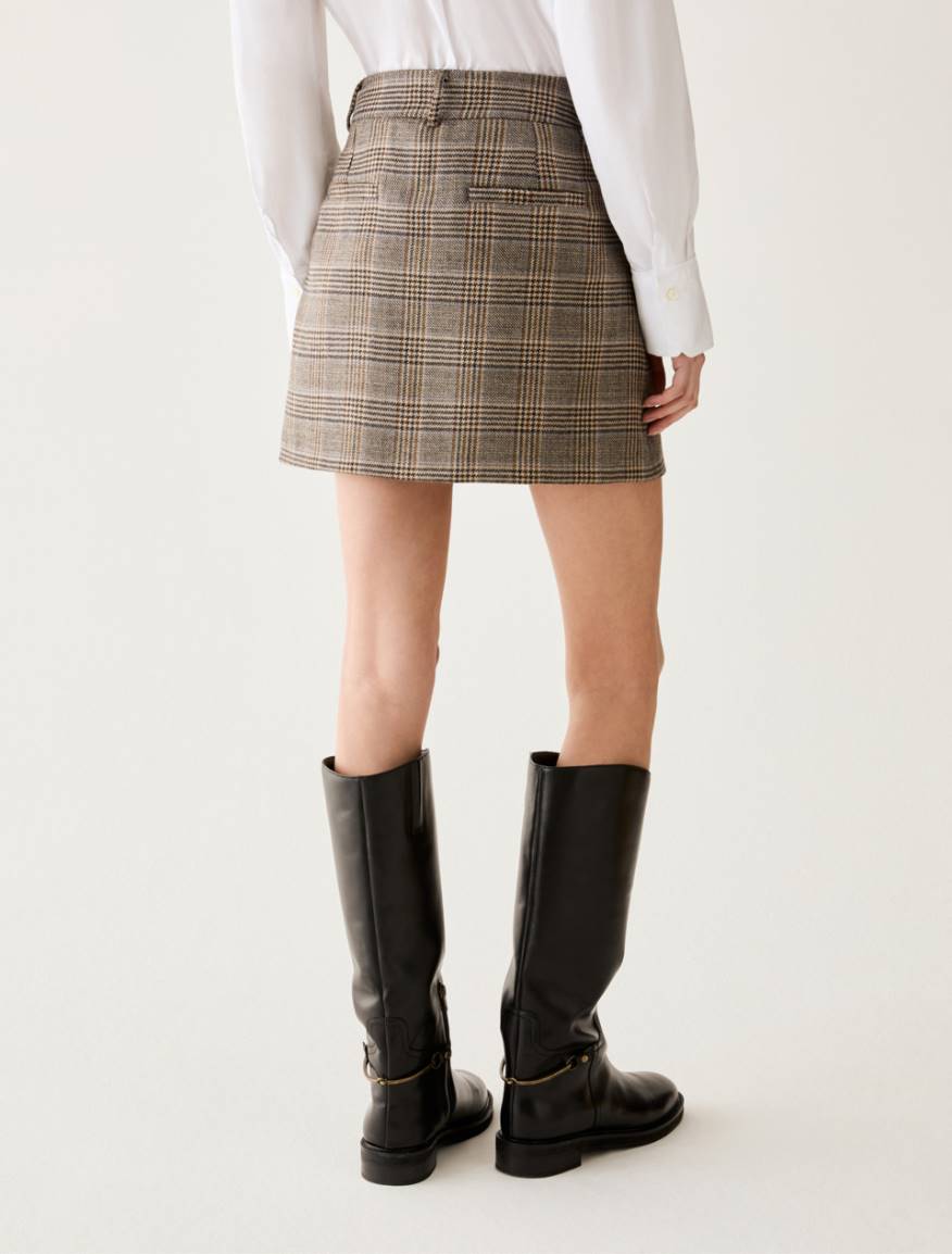 Pure wool miniskirt - SAND - Pennyblack - 3