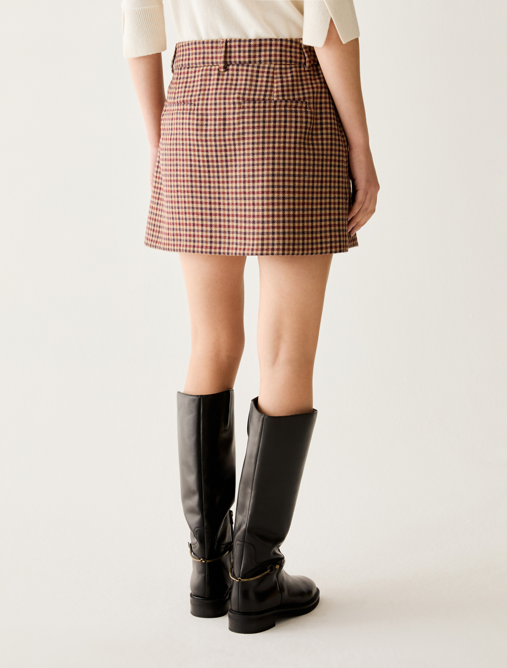Pure wool miniskirt - SAND - Pennyblack - 3