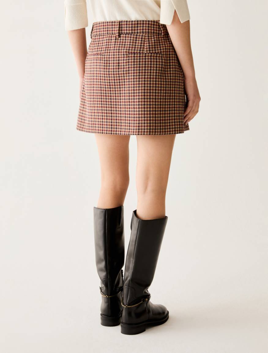 Pure wool miniskirt - SAND - Pennyblack - 3