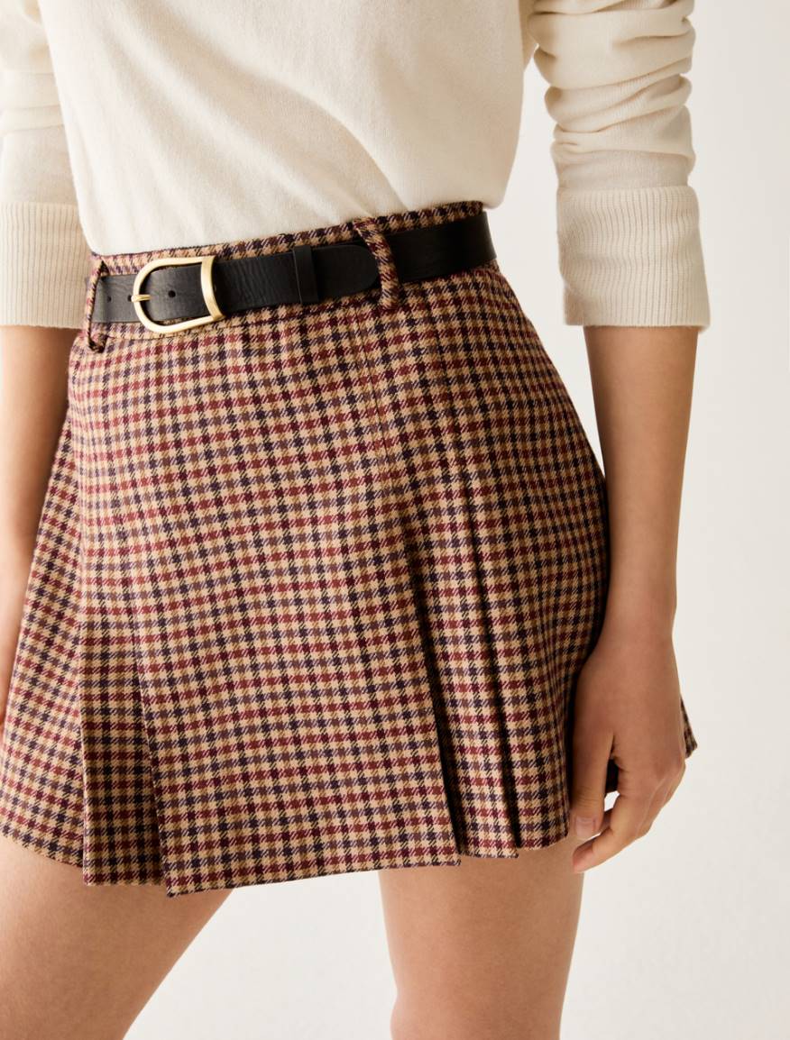 Pure wool miniskirt - SAND - Pennyblack - 4