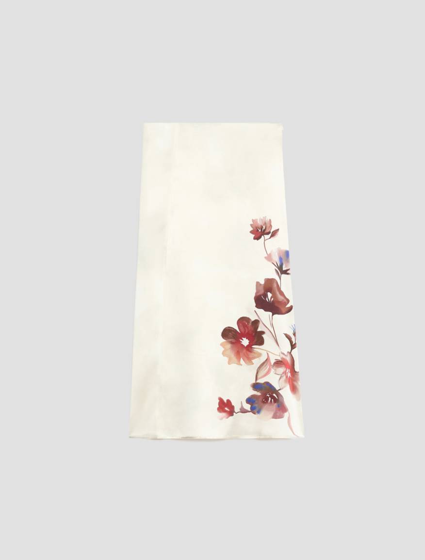 Floral-print satin midi skirt - CARDINAL - Pennyblack - 2