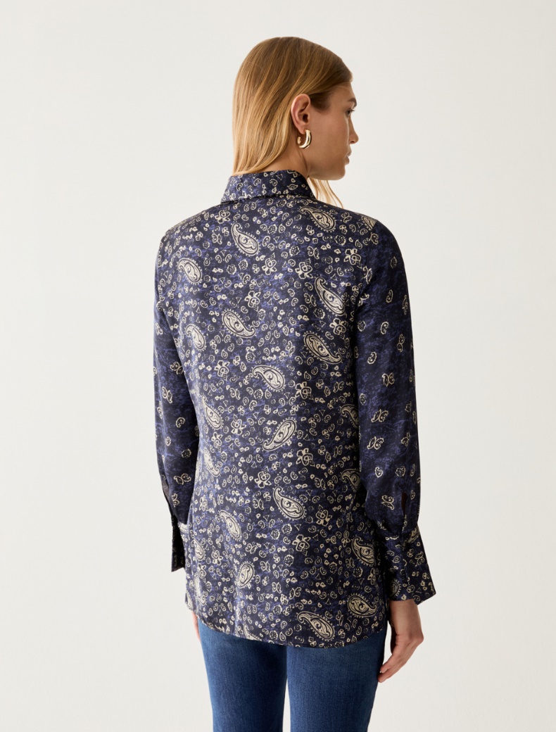 Patterned satin shirt - Pennyblack - 3