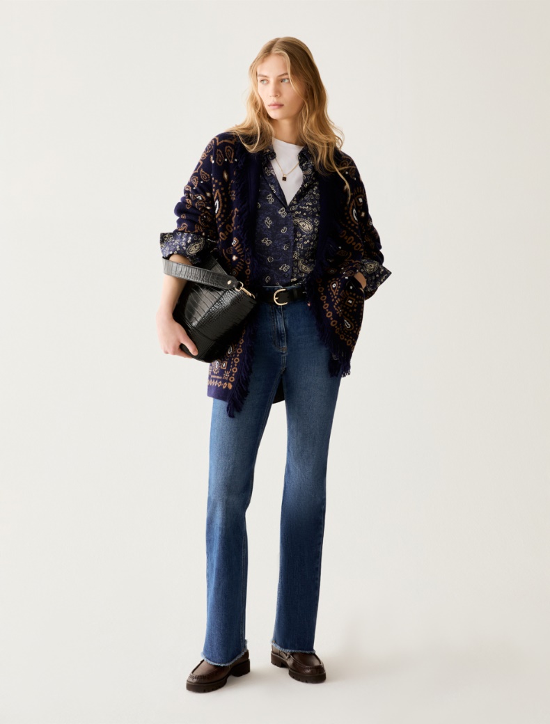 Patterned satin shirt - Pennyblack - 5