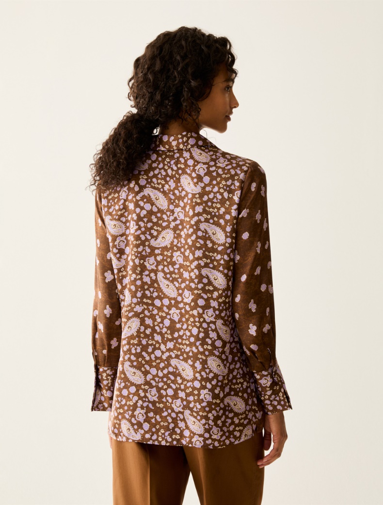 Patterned satin shirt - Pennyblack - 3
