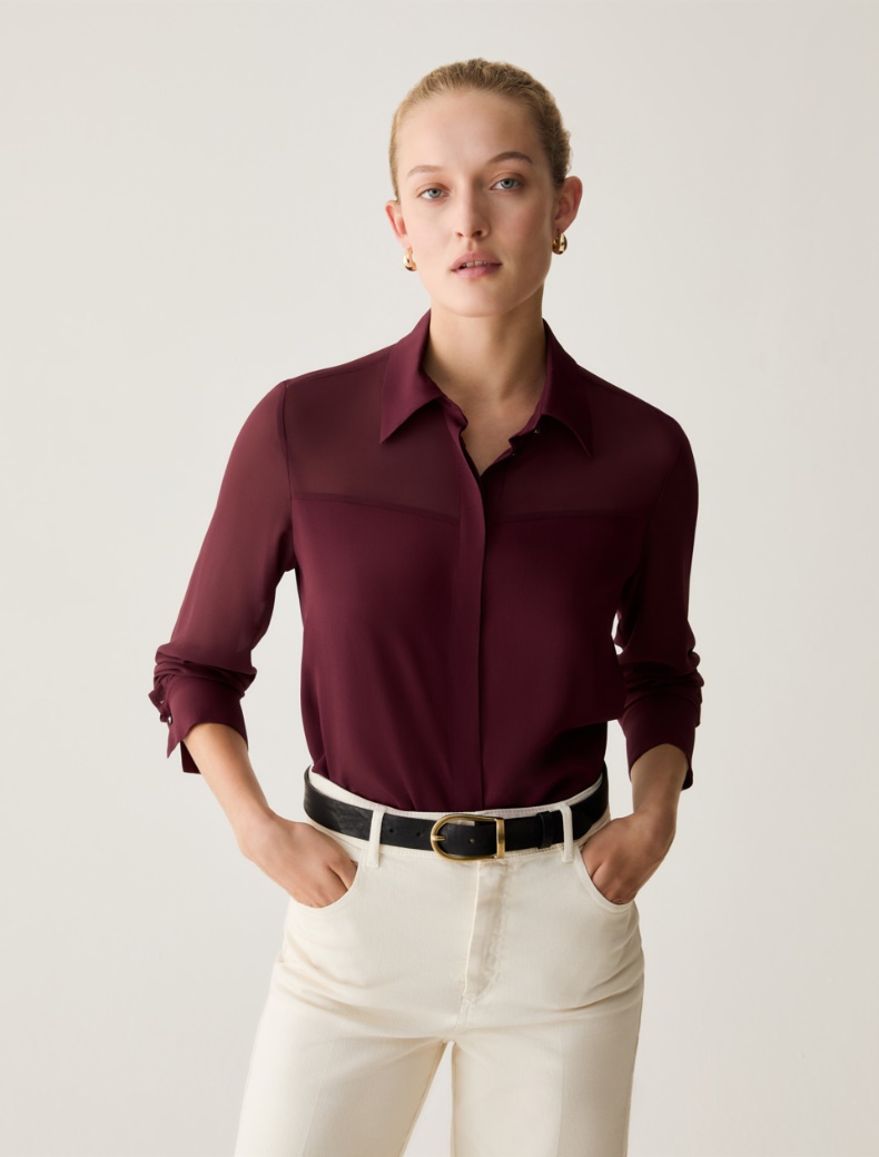Mixed-material shirt - Pennyblack - 6
