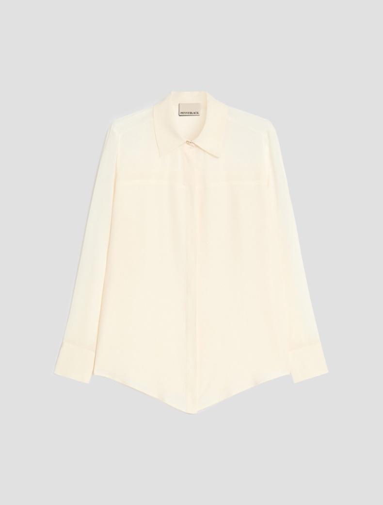 Mixed-material shirt - Pennyblack - 2
