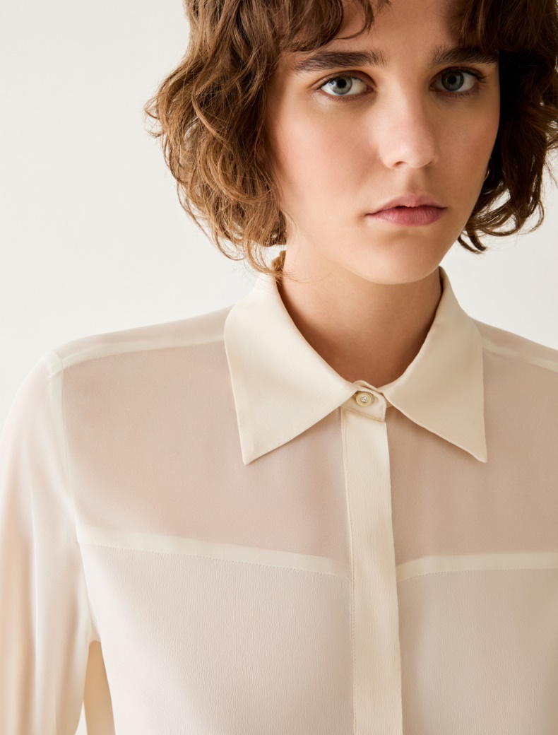 Mixed-material shirt - Pennyblack - 4