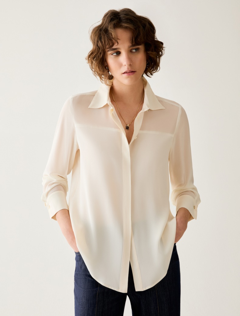 Mixed-material shirt - Pennyblack - 6