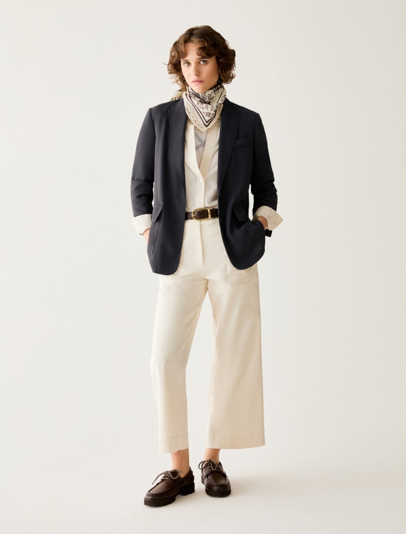 Voile and taffeta shirt - IVORY - pennyblack