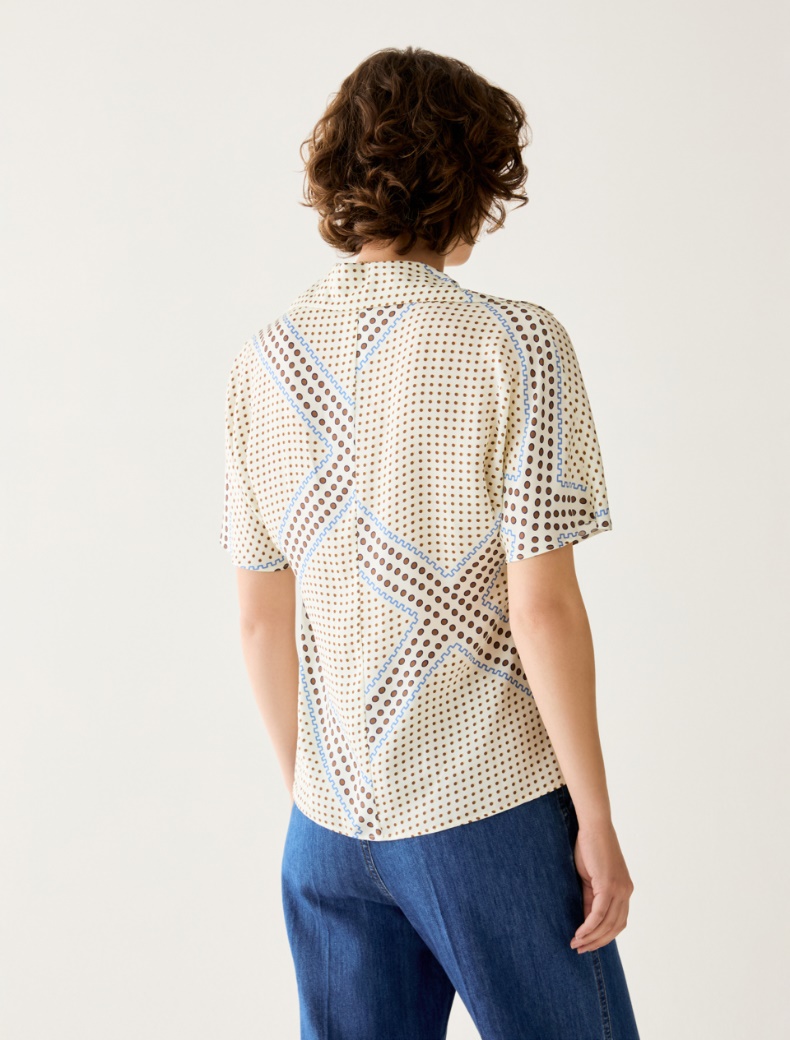 Fluid-twill blouse - CREAM - pennyblack
