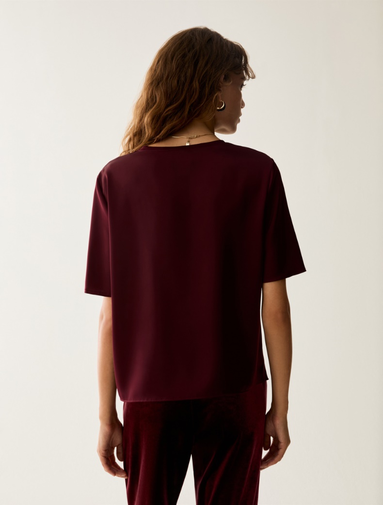 Draped satin T-shirt - Pennyblack - 3