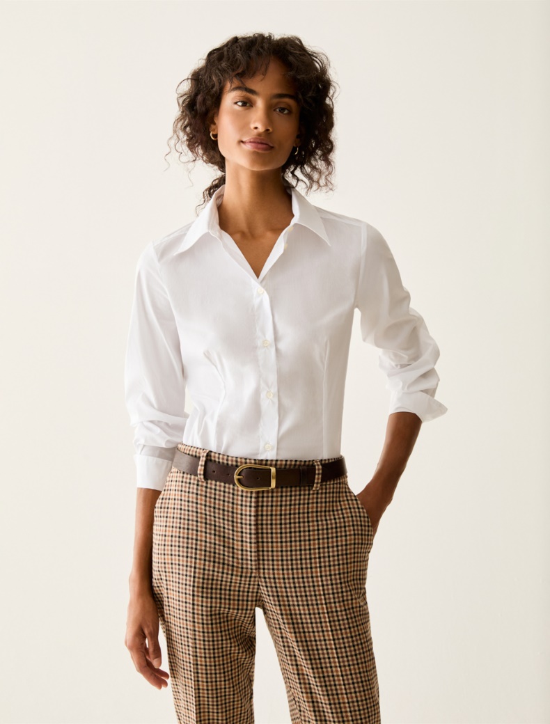 Slim-cut poplin shirt - Pennyblack