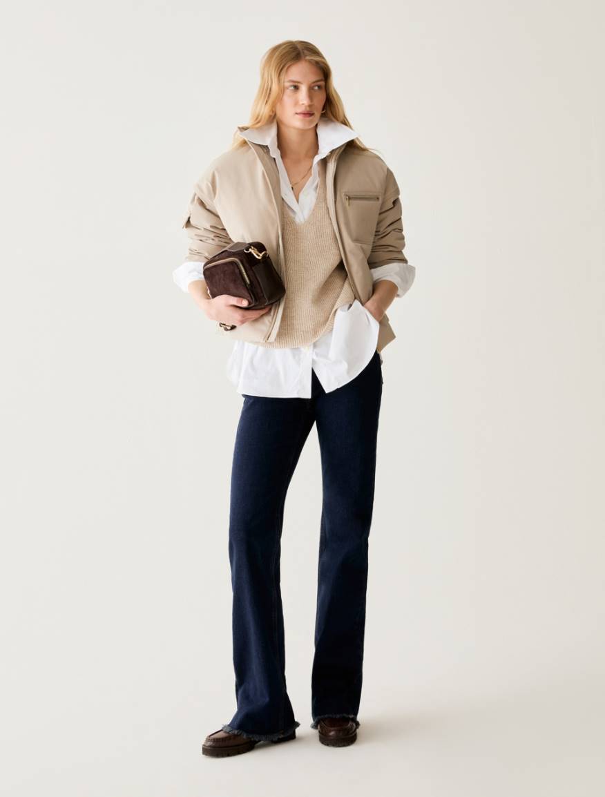 Oversized poplin shirt - WHITE - Pennyblack - 5
