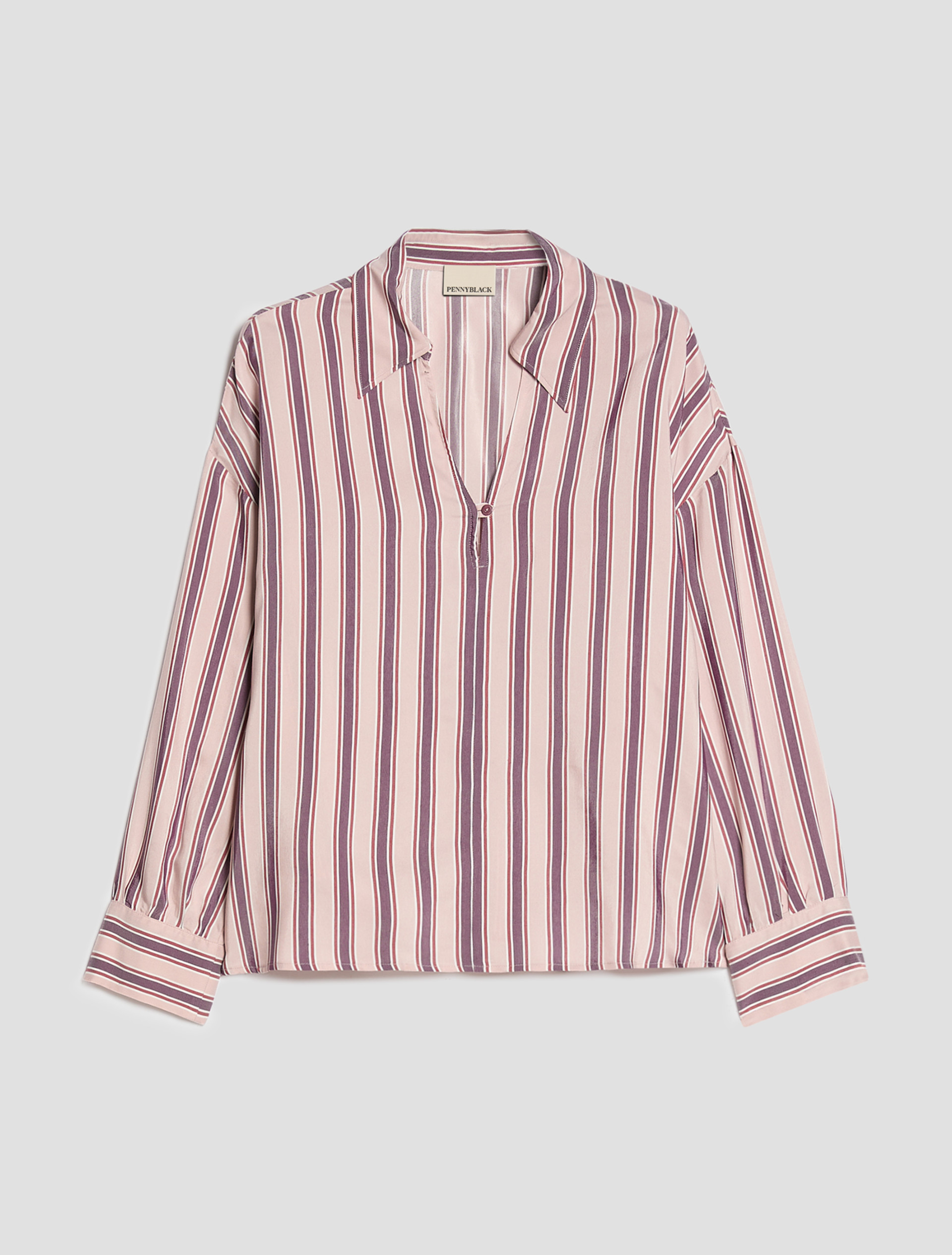 Fluid twill blouse - PINK - Pennyblack - 2
