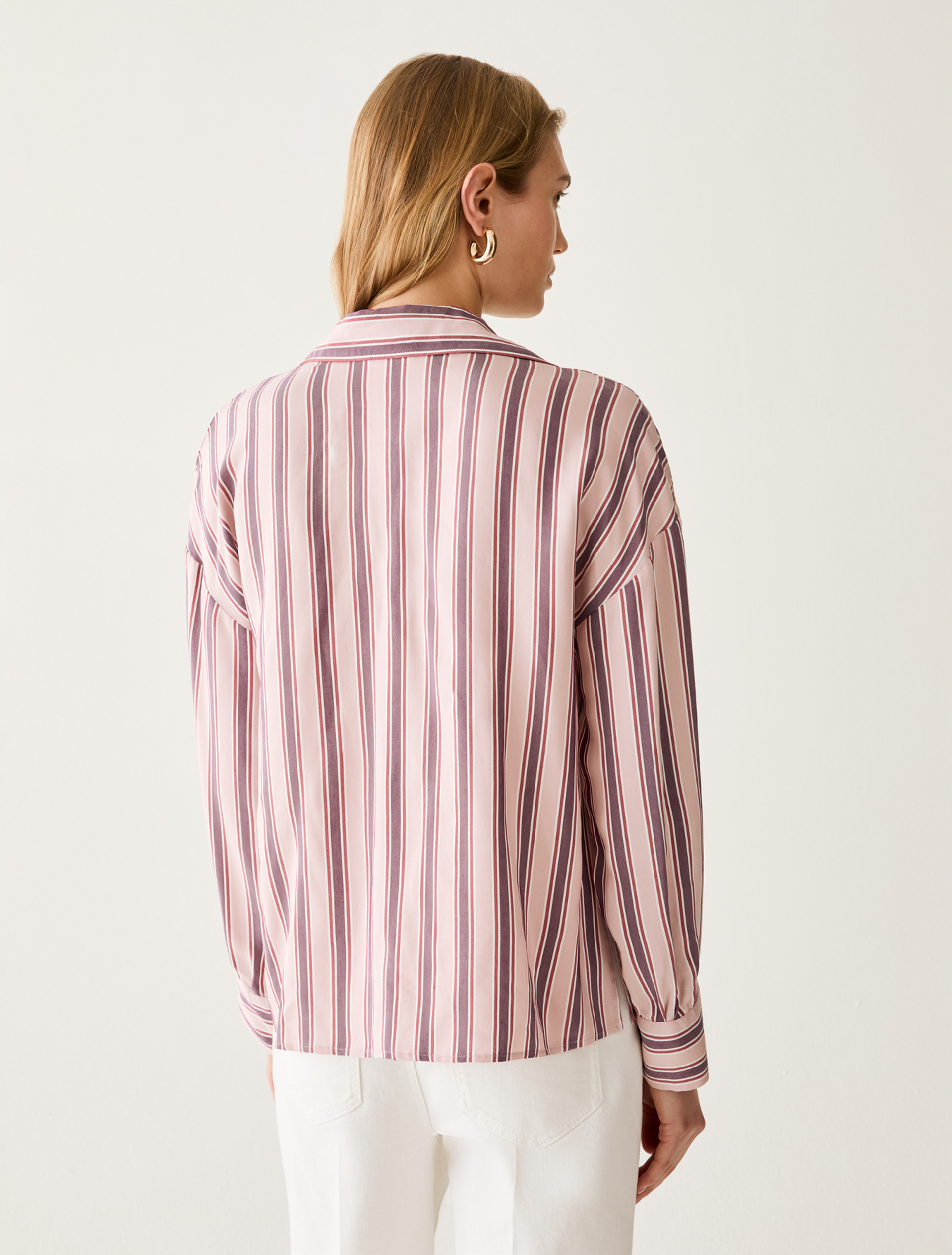 Fluid twill blouse - PINK - Pennyblack - 3