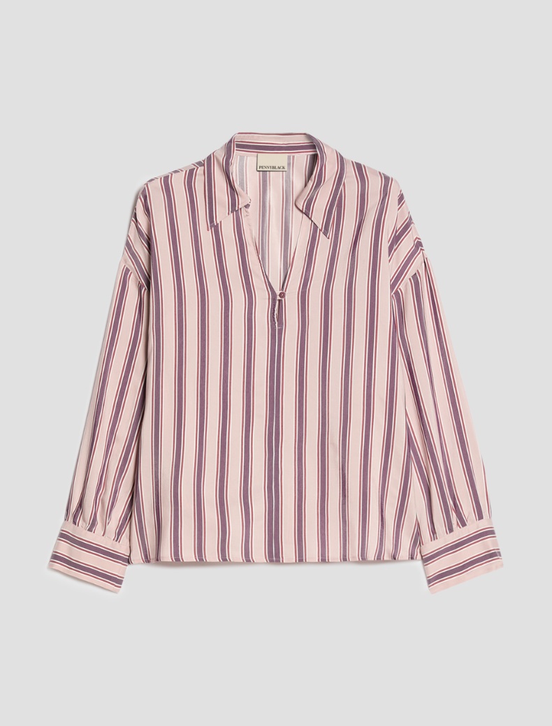 Fluid twill blouse - Pennyblack - 7