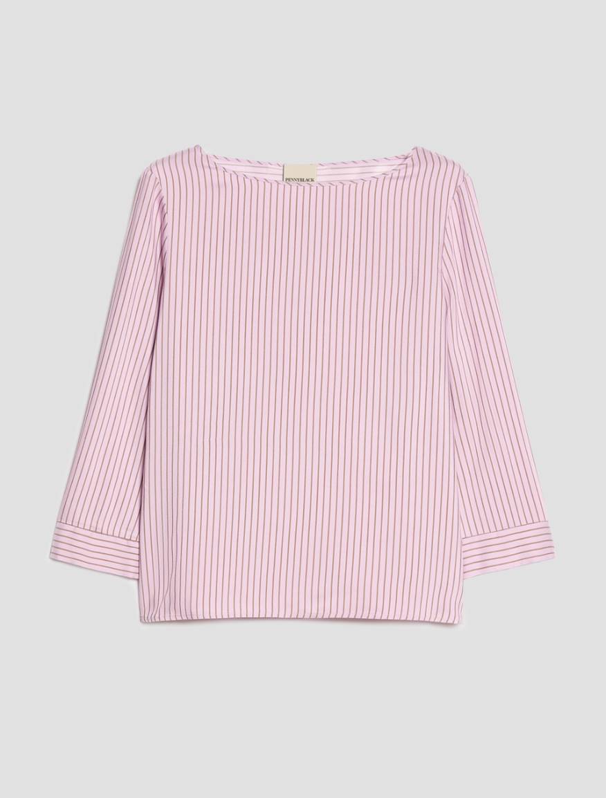 Fluid twill blouse - LILAC - Pennyblack - 2