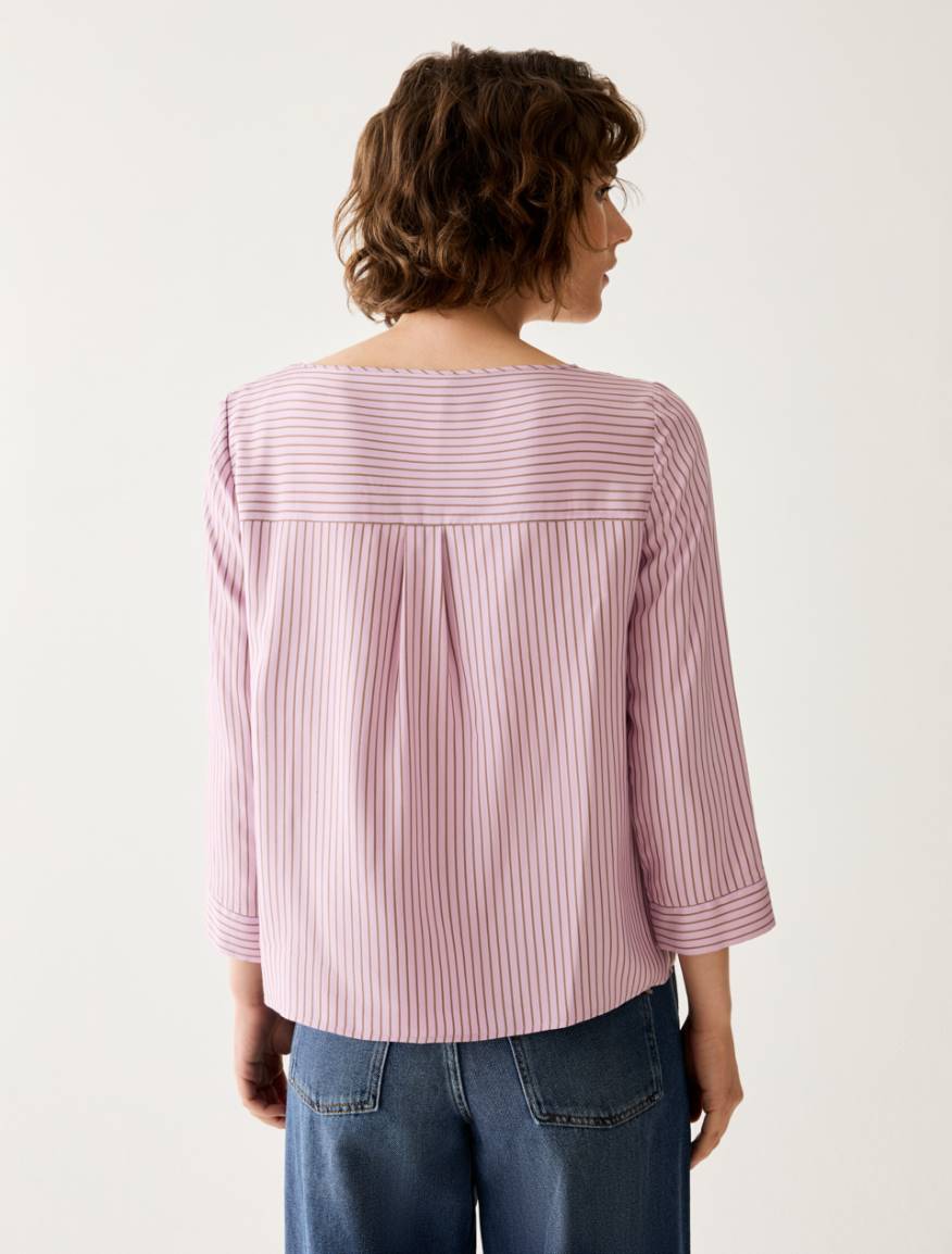 Fluid twill blouse - LILAC - Pennyblack - 3