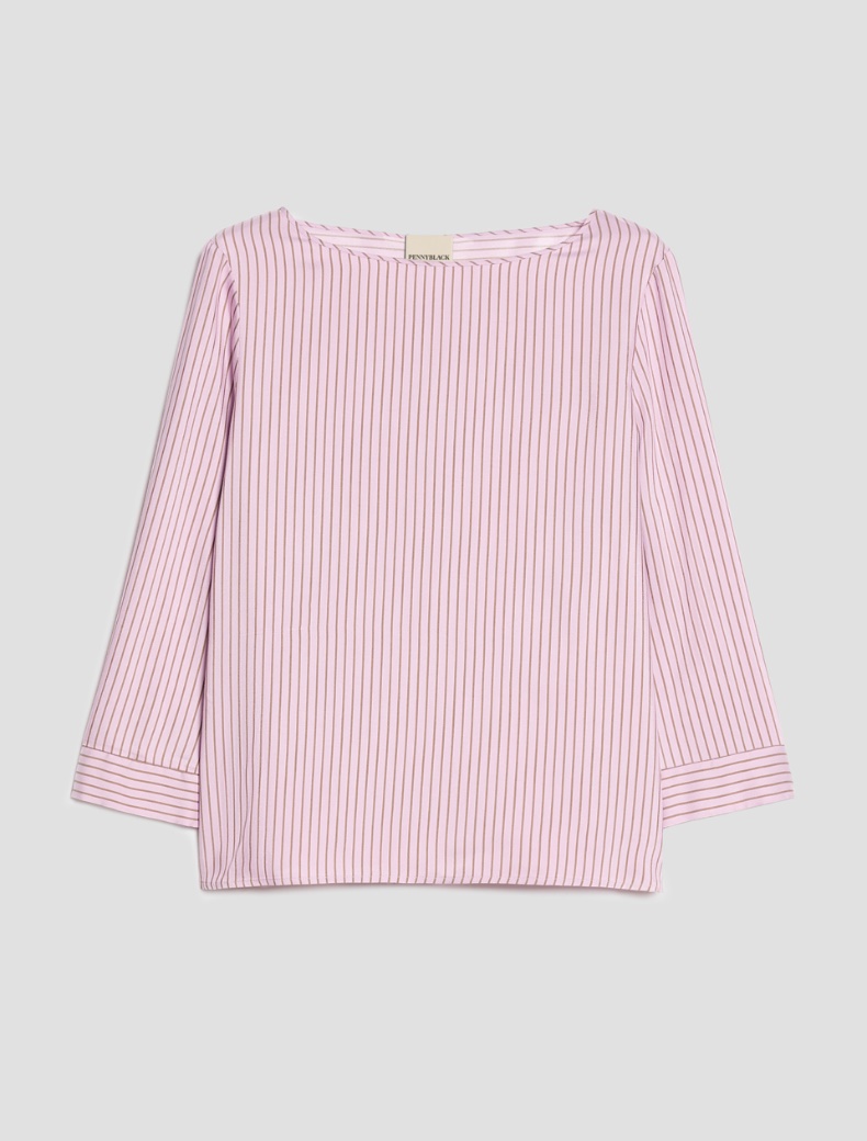 Fluid twill blouse - Pennyblack - 7
