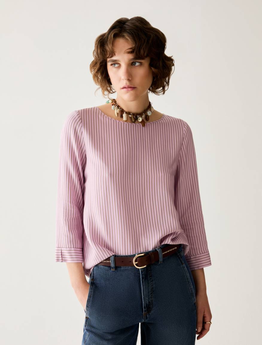 Fluid twill blouse - LILAC - Pennyblack