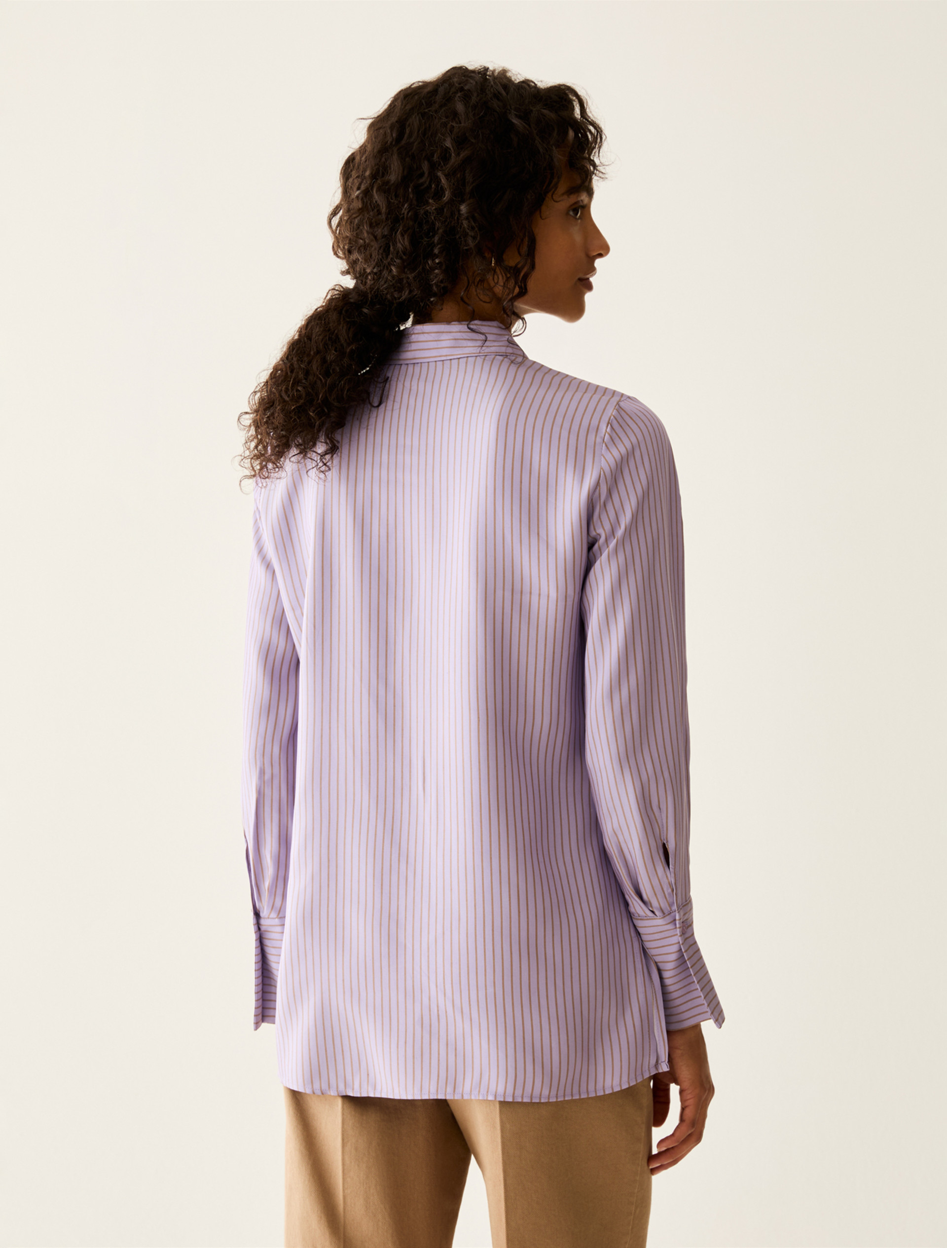 Fluid twill shirt - LILAC - Pennyblack - 3
