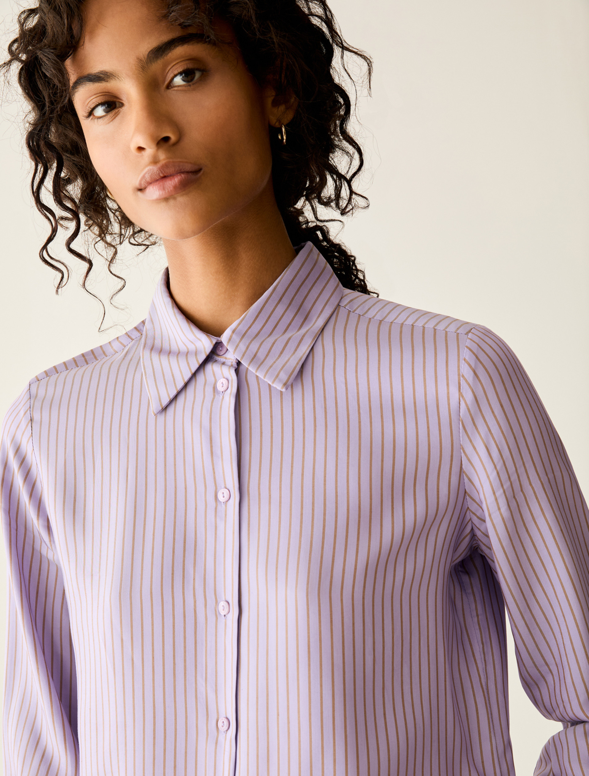 Fluid twill shirt - LILAC - Pennyblack - 4