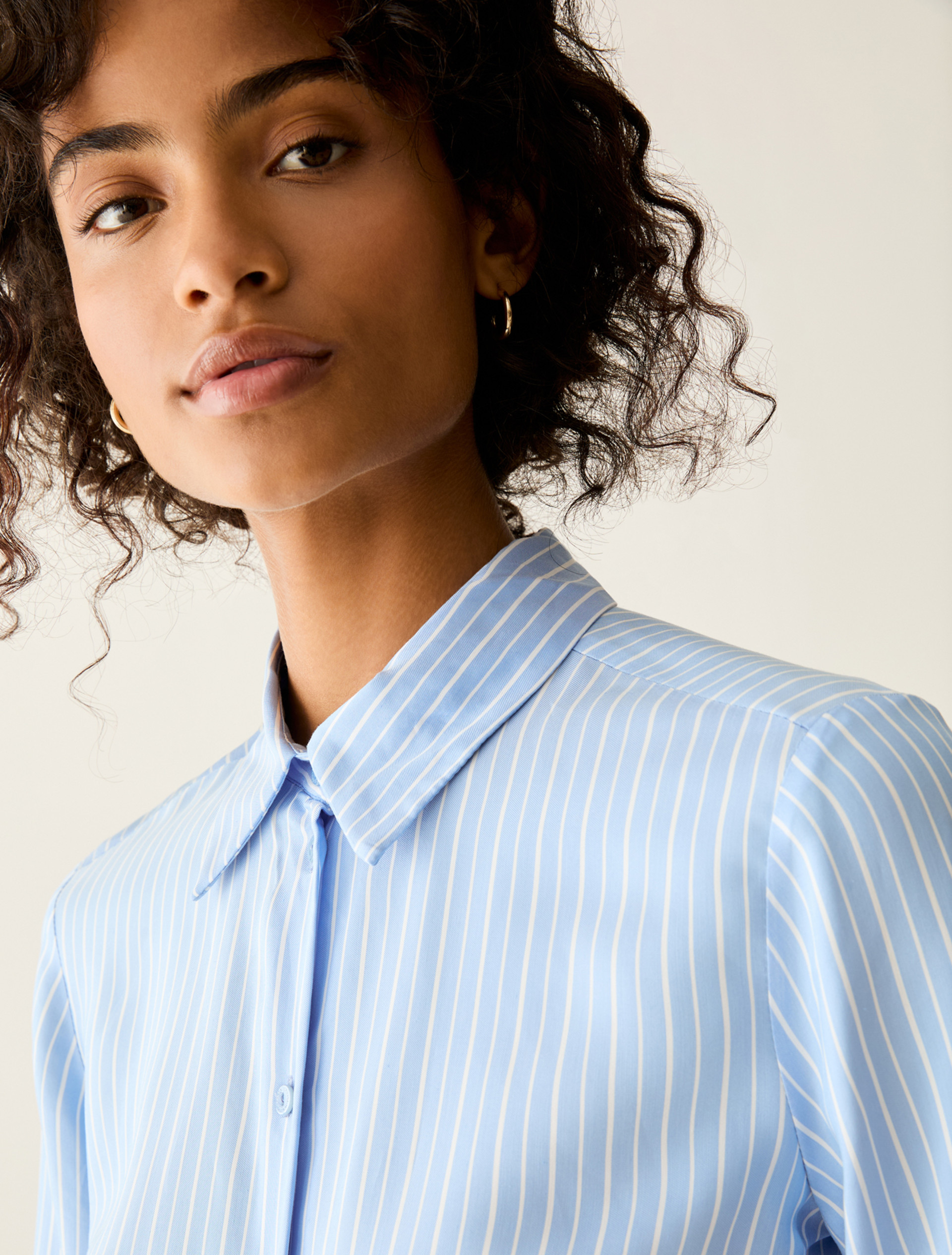 Fluid twill shirt - LIGHT BLUE - Pennyblack - 4