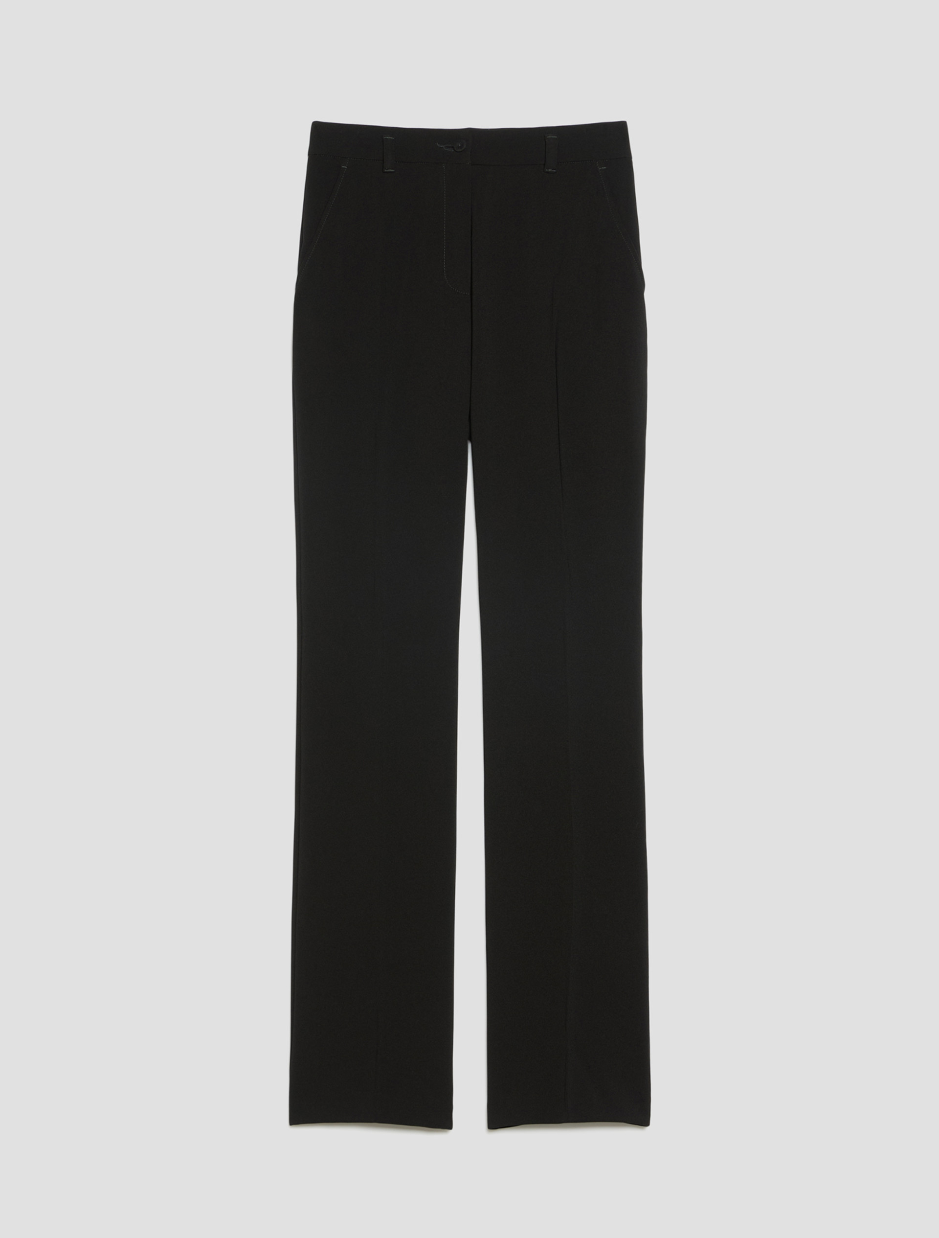 Straight-cut cady trousers - BLACK - Pennyblack - 2