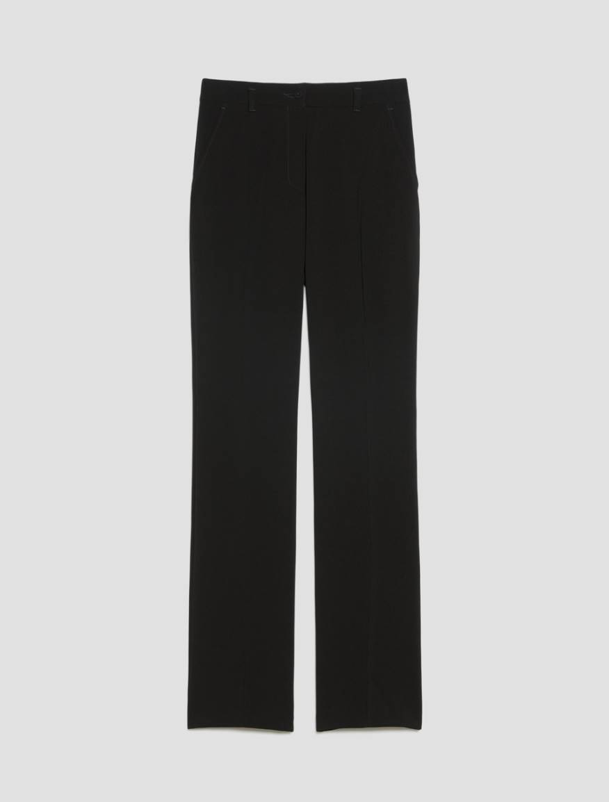 Straight-cut cady trousers - BLACK - Pennyblack - 2