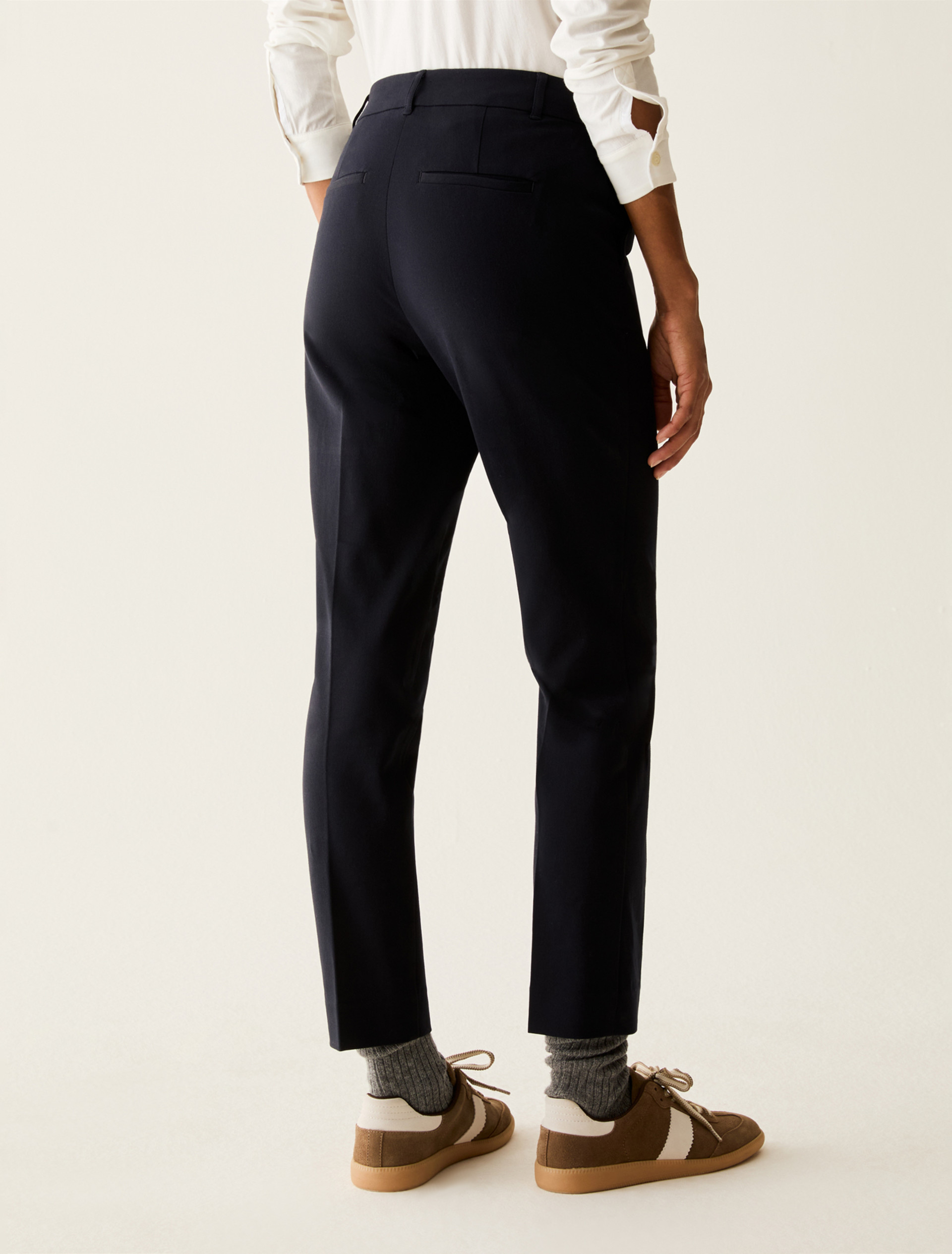 Slim-cut trousers - NAVY - Pennyblack - 3