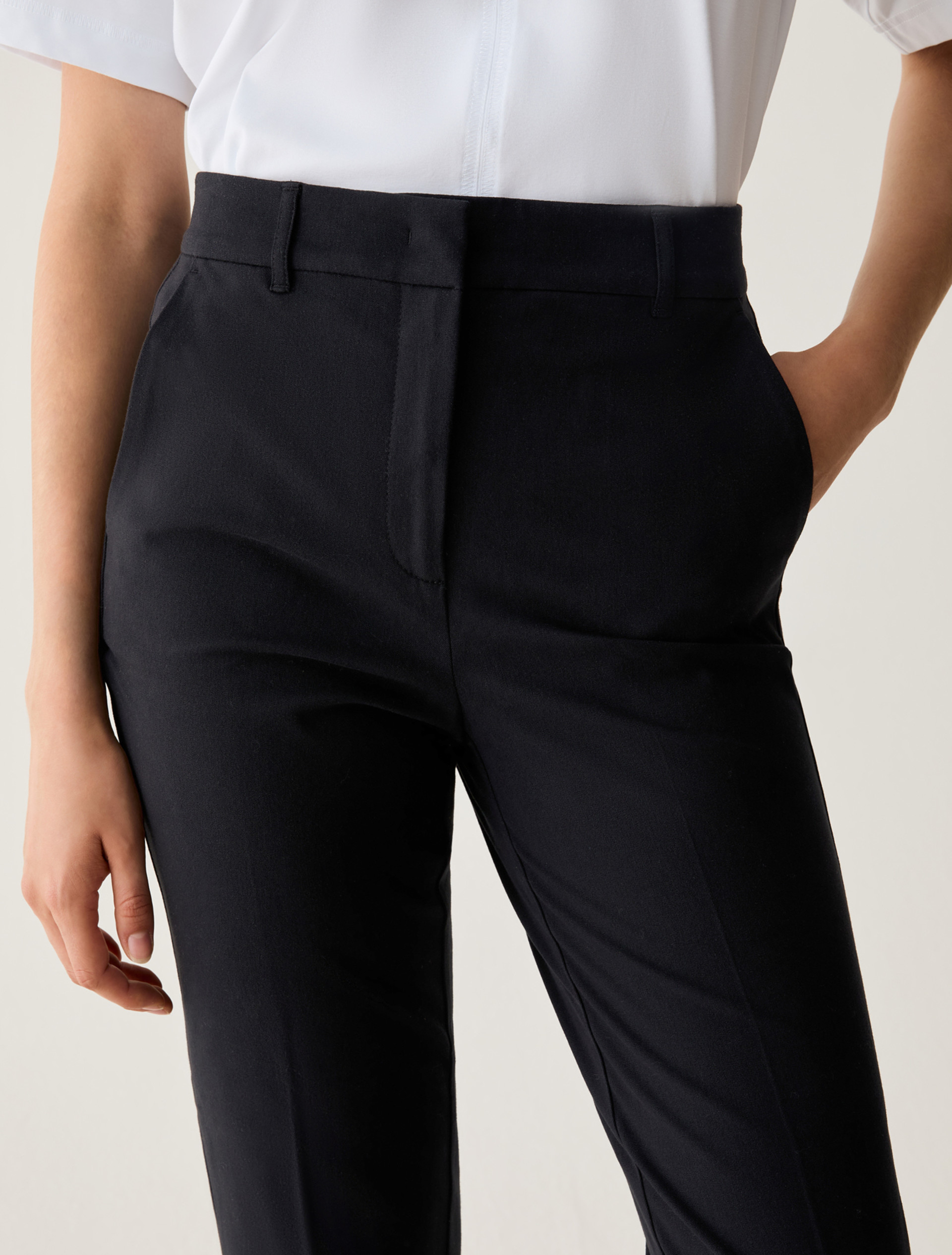 Slim-cut trousers - BLACK - Pennyblack - 4