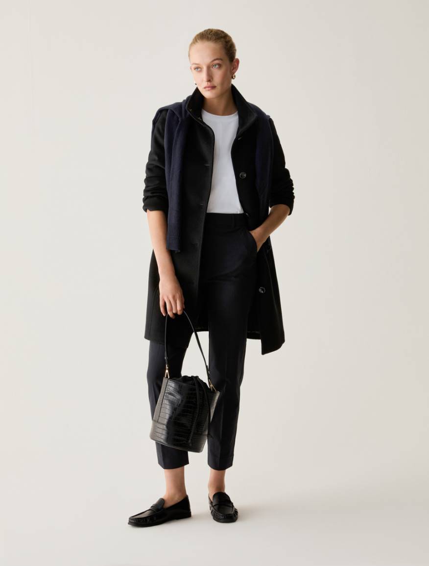 Slim-cut trousers - BLACK - Pennyblack - 5