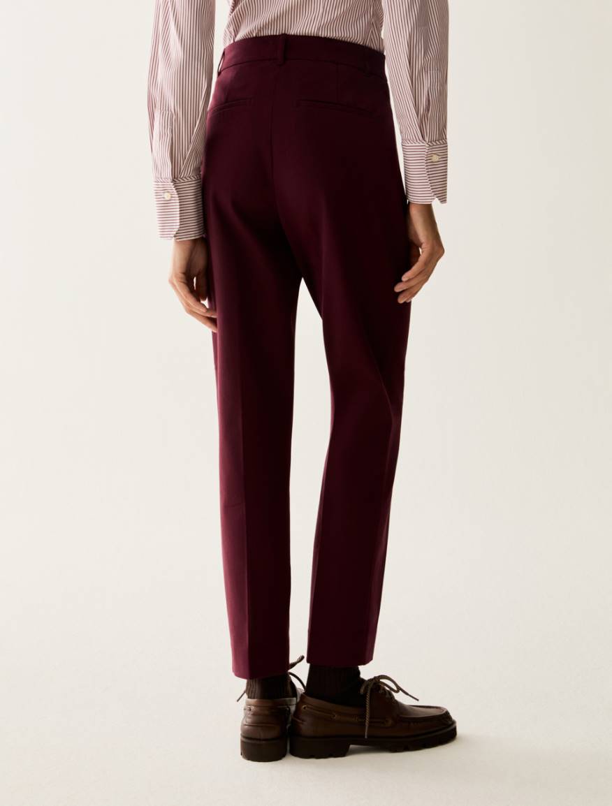 Slim-cut trousers - BORDEAUX - Pennyblack - 3