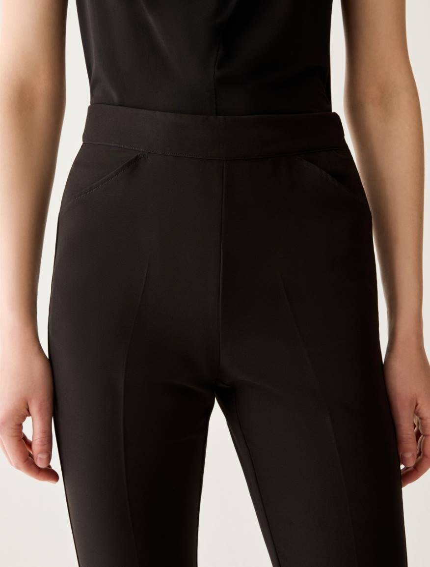 Technical fabric trousers - BLACK - Pennyblack - 4