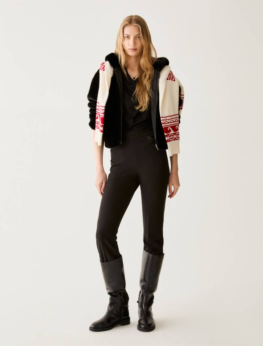 Technical fabric trousers - BLACK - Pennyblack - 5