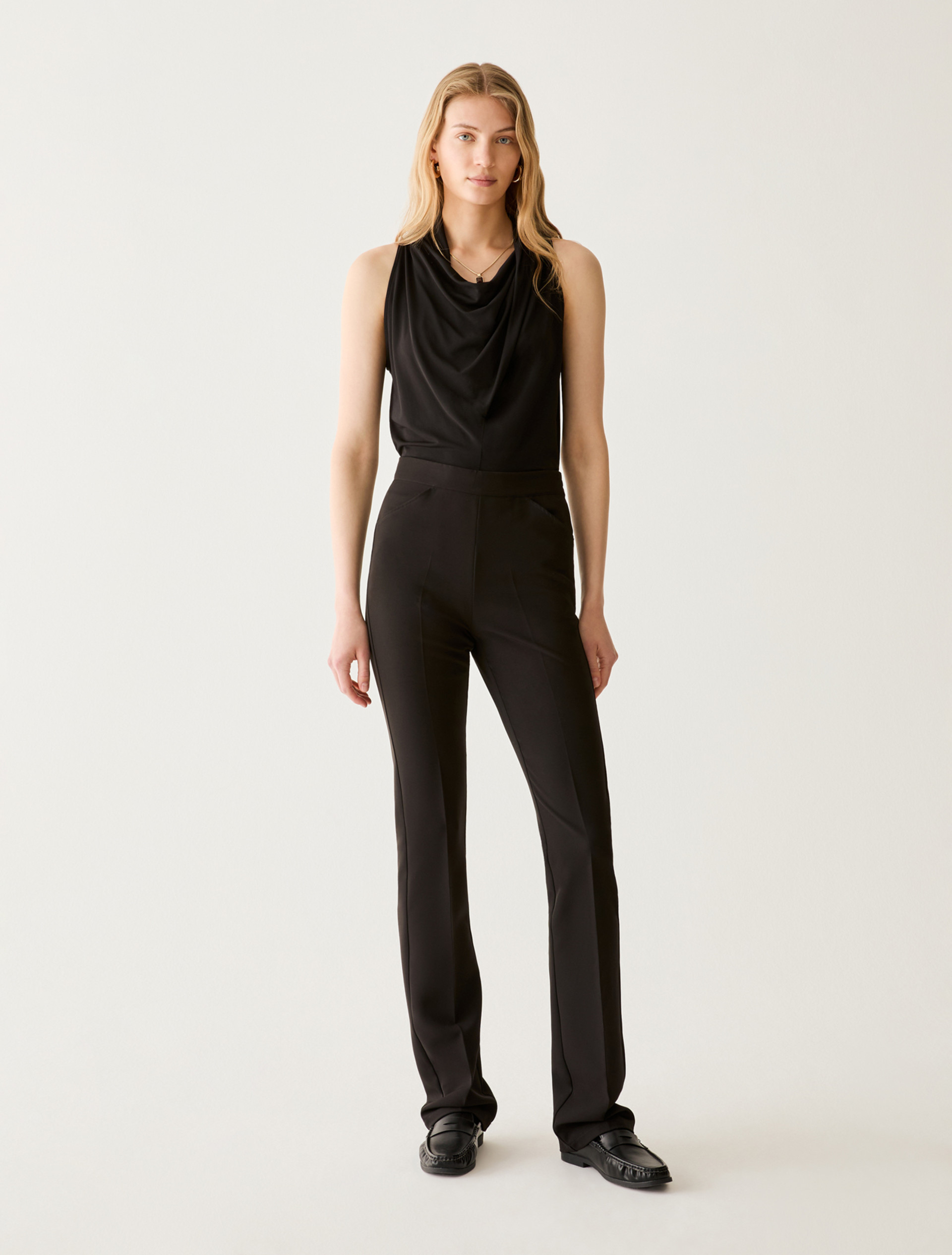 Technical fabric trousers - BLACK - Pennyblack - 1
