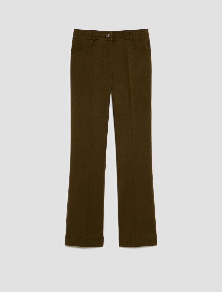Mini-flare cut trousers - KAKI - Pennyblack - 2