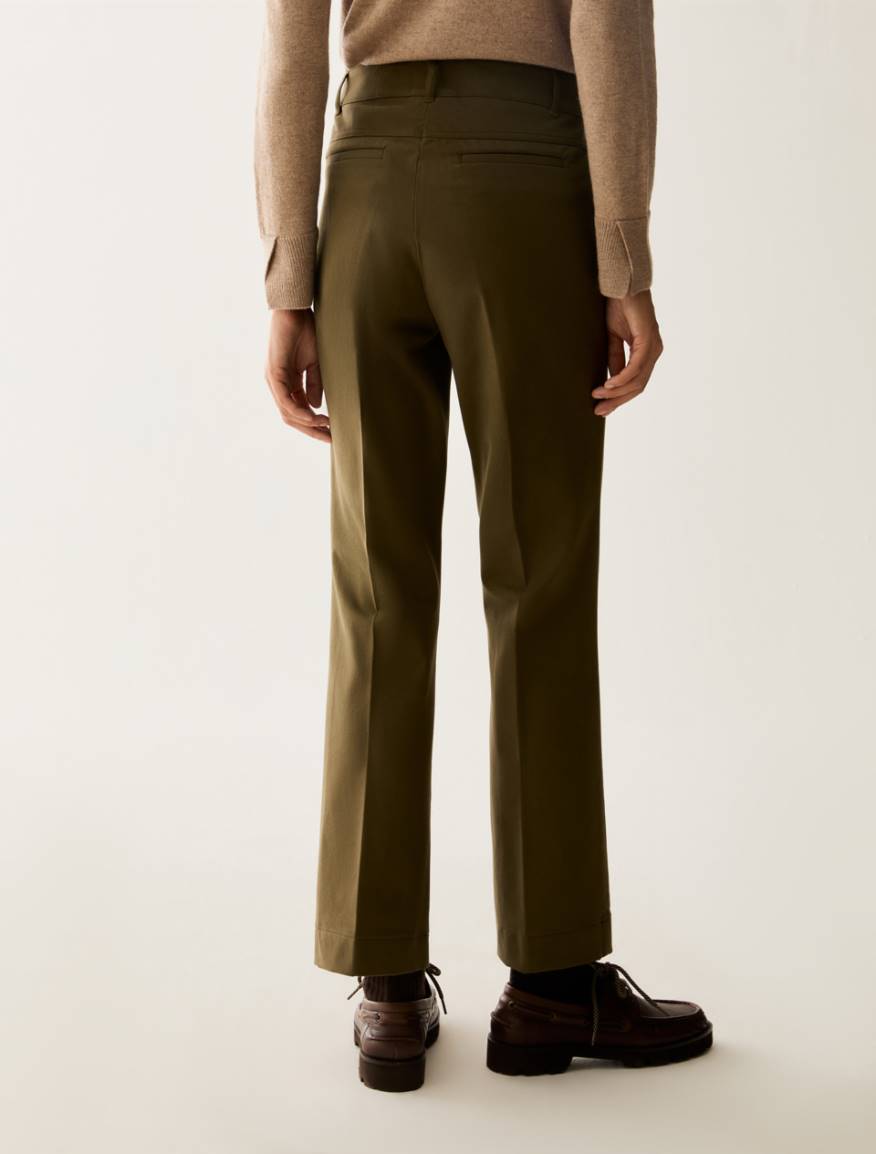Mini-flare cut trousers - KAKI - Pennyblack - 3