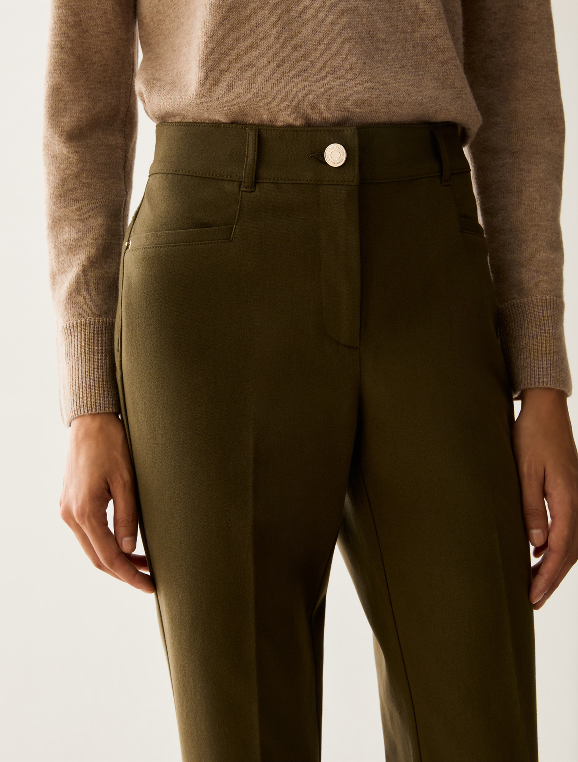 Mini-flare cut trousers - KAKI - Pennyblack - 4