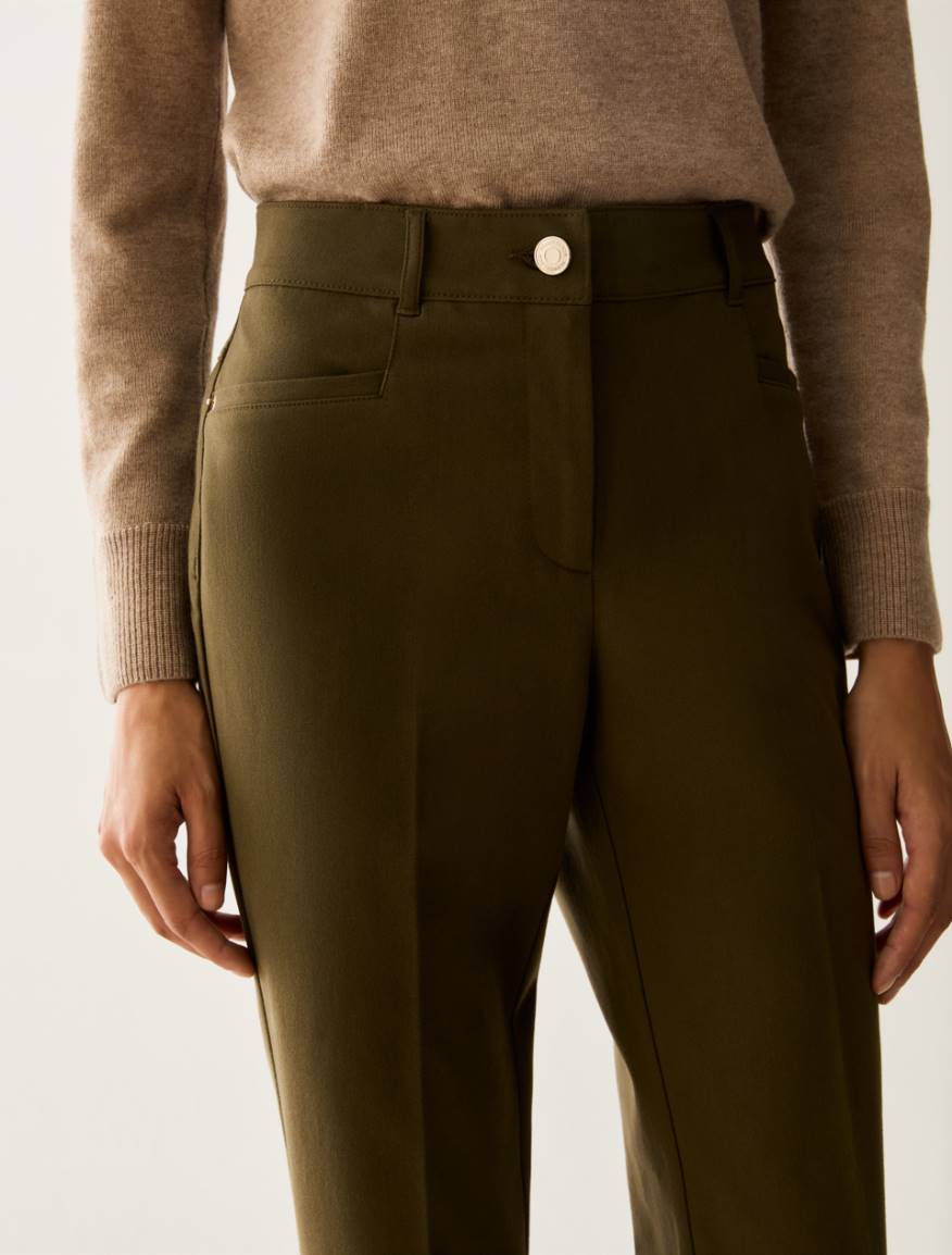 Mini-flare cut trousers - KAKI - Pennyblack - 4