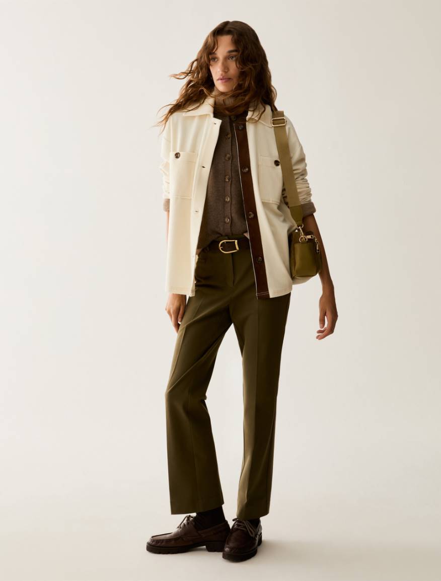 Mini-flare cut trousers - KAKI - Pennyblack - 5
