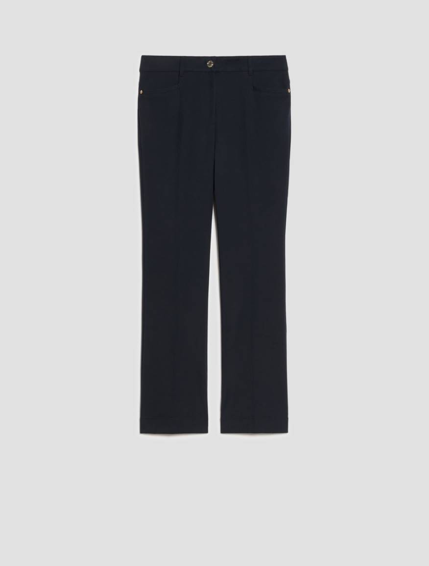 Mini-flare cut trousers - NAVY - Pennyblack - 2