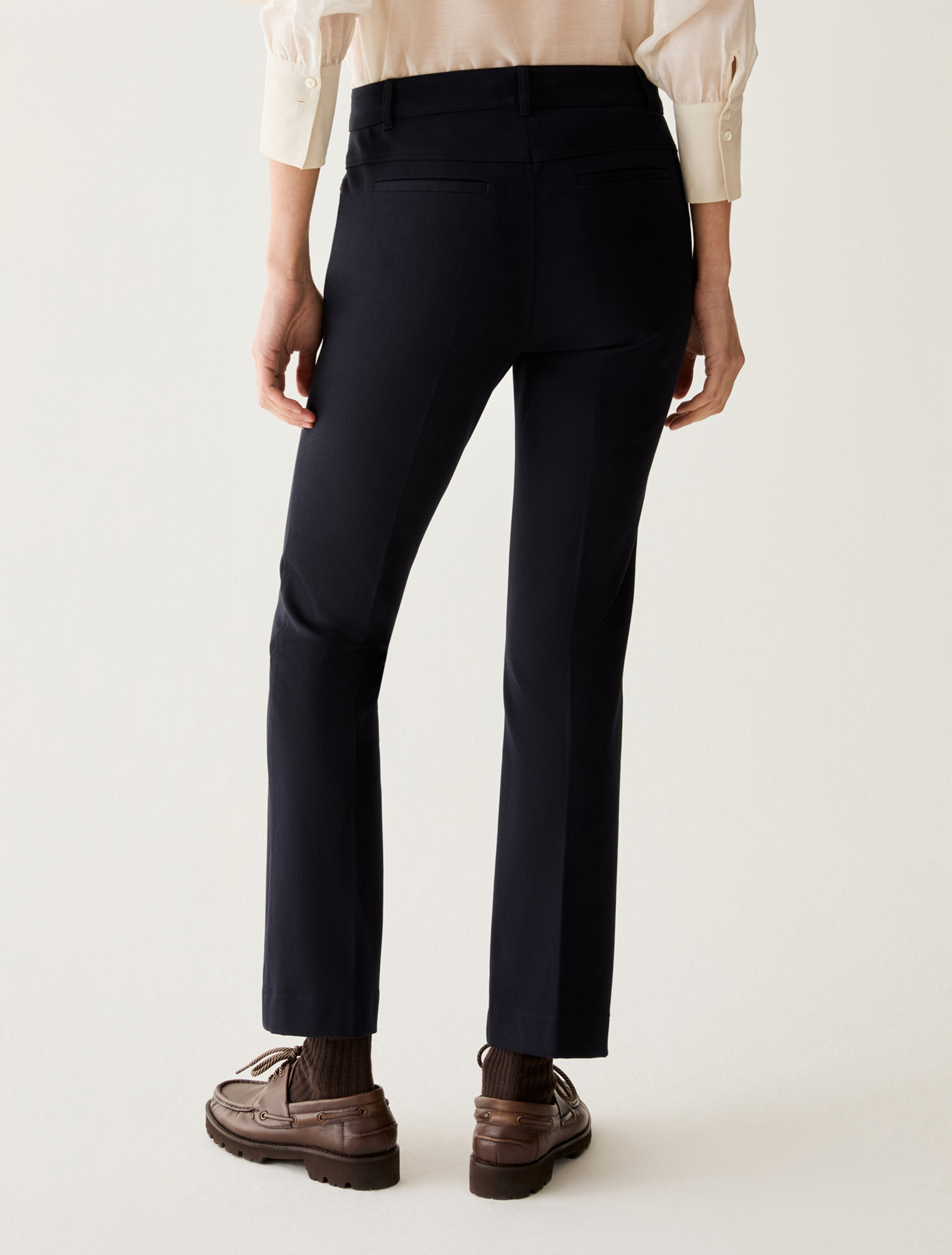 Mini-flare cut trousers - NAVY - Pennyblack - 3